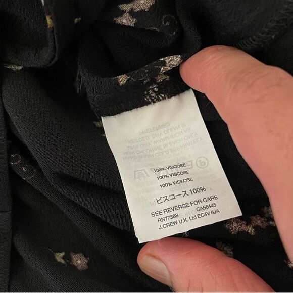 MADEWELL Women Wrap Size XXS Top Black/ Floral - Picture 5 of 7